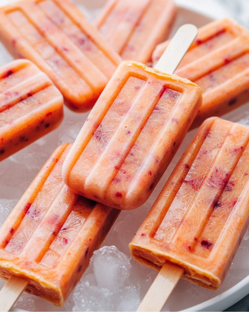 Peach Rosé Popsicles Recipe