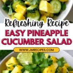 Zesty Pineapple Cucumber Salad Recipe