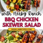 BBQ Chicken Skewer Salad with W30 Herby Ranch Recipe