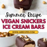 Peanut Butter Banana Ice Cream Bars Recipe