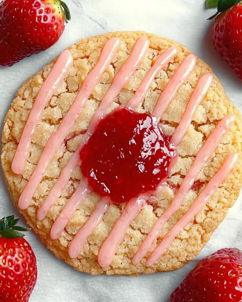 Double Strawberry Jam Cookies Recipe