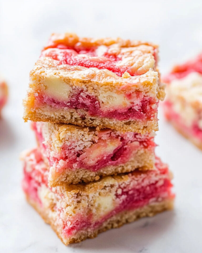 Strawberry White Chocolate Gooey Bars Recipe