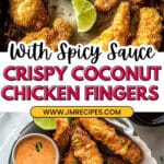 Crunchy Coconut Chicken Tenders with Bang Bang Sauce Recipe