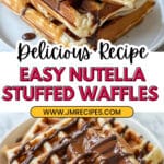 Nutella Stuffed Waffles Recipe