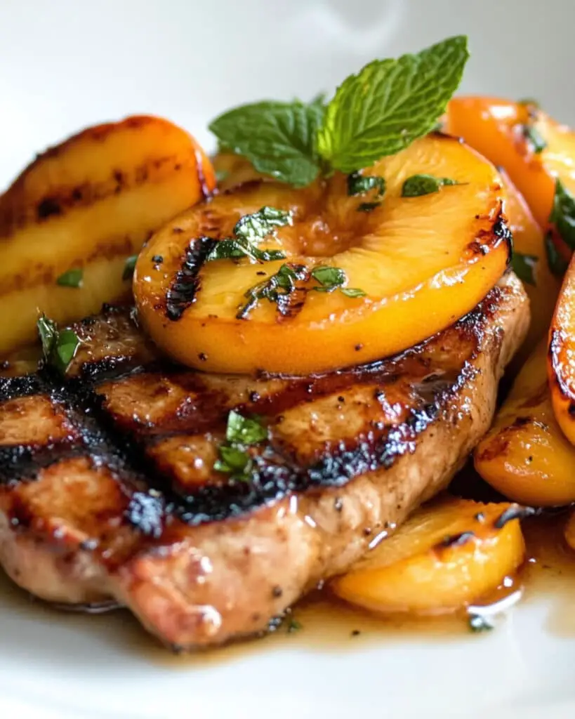 Grilled Peach Mojito Chicken Recipe