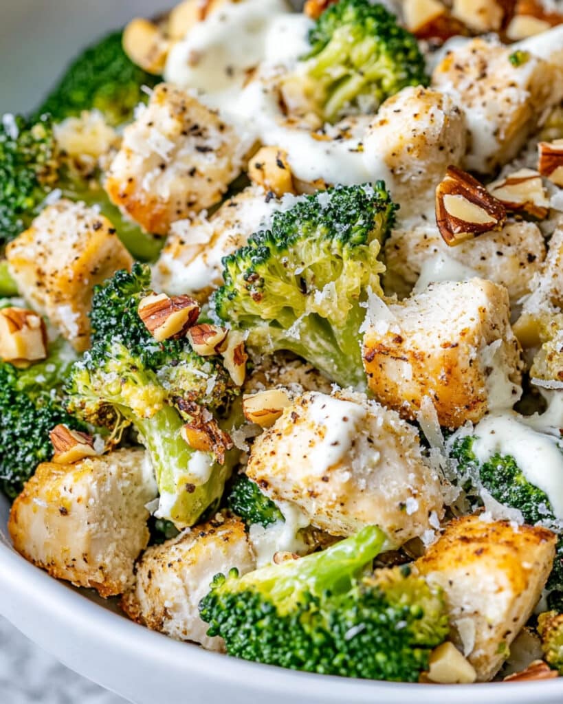 Roasted Broccoli Caesar Salad Recipe