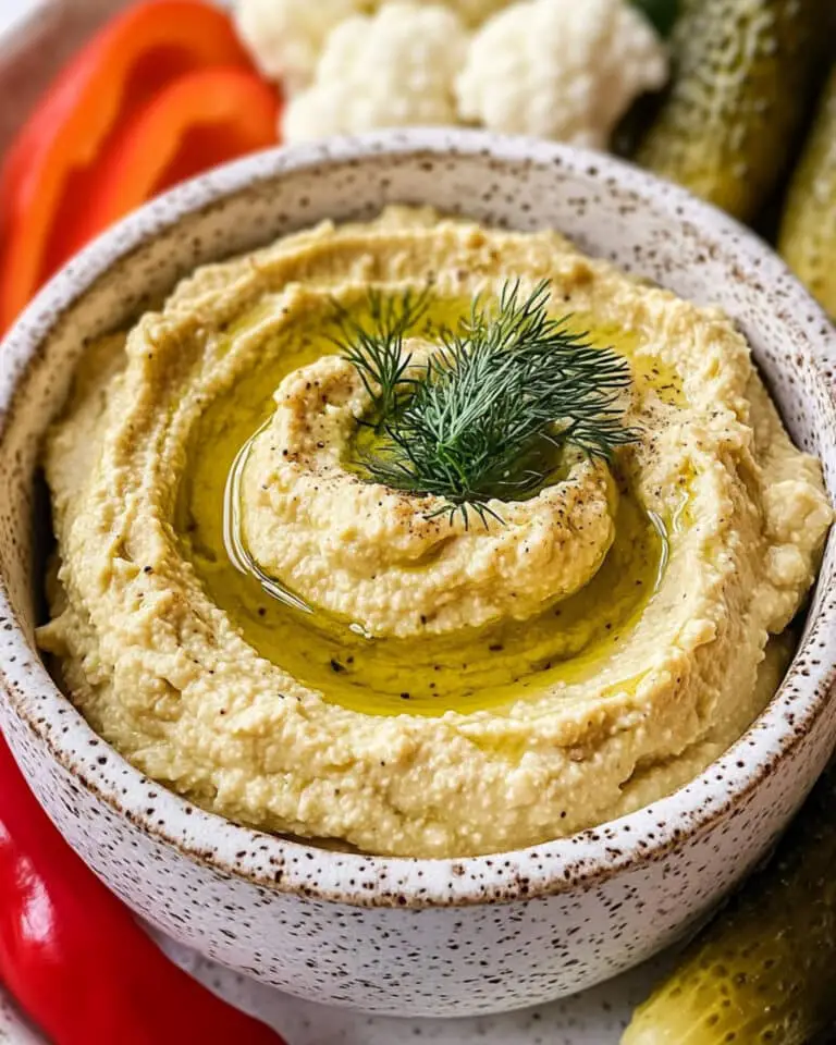 Tangy Dill Pickle Hummus Recipe