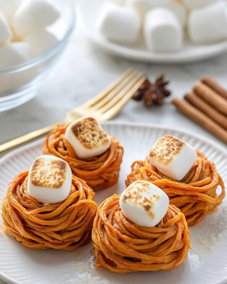 Mini Sweet Potato Casserole Nests Recipe