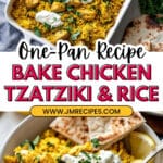 Greek-Inspired One-Pan Chicken and Rice Recipe