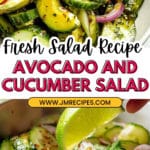 Lime-Kissed Avocado Cucumber Salad Recipe