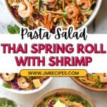 Thai Shrimp and Rice Noodle Salad with Peanut Dressing Recipe
