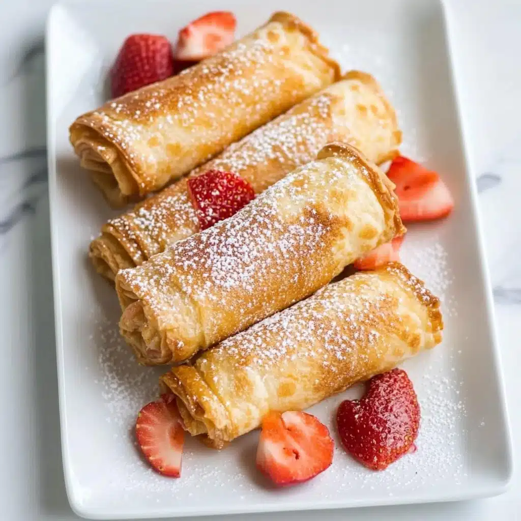 Strawberry Cheesecake Egg Rolls Recipe - Recipe Image