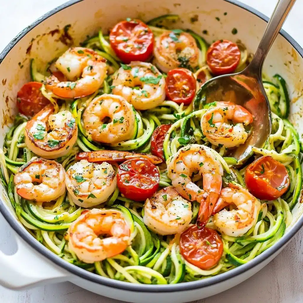 Pesto Shrimp Zoodles Recipe - Recipe Image
