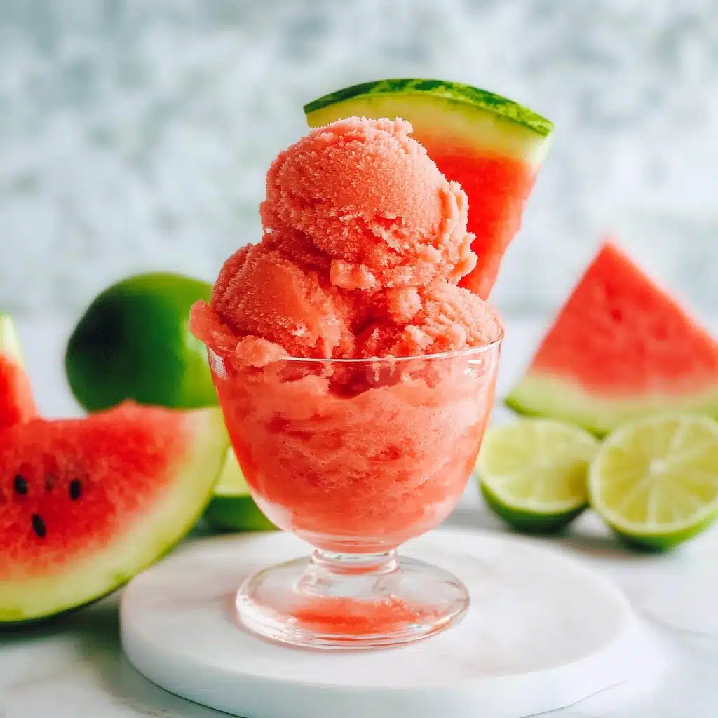 5-Minute Watermelon Sorbet Recipe - Recipe Image