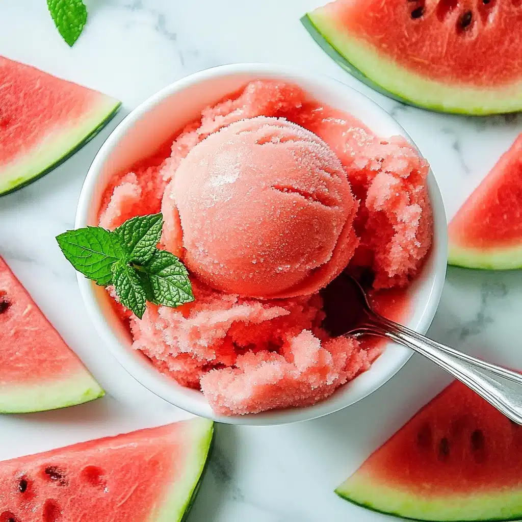 5-Minute Watermelon Sorbet Recipe - Recipe Image