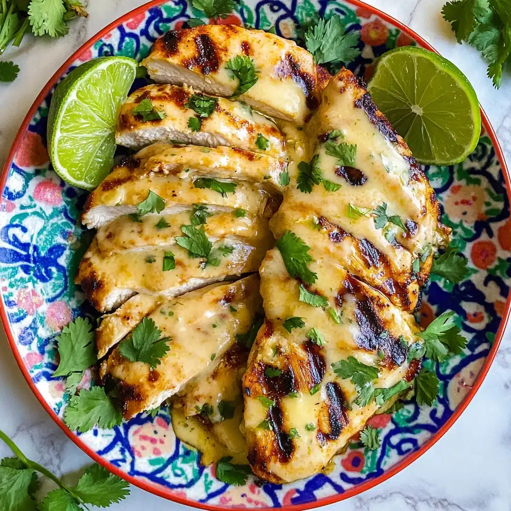 Grilled Salsa Verde Chicken with Pepper Jack Recipe - Recipe Image