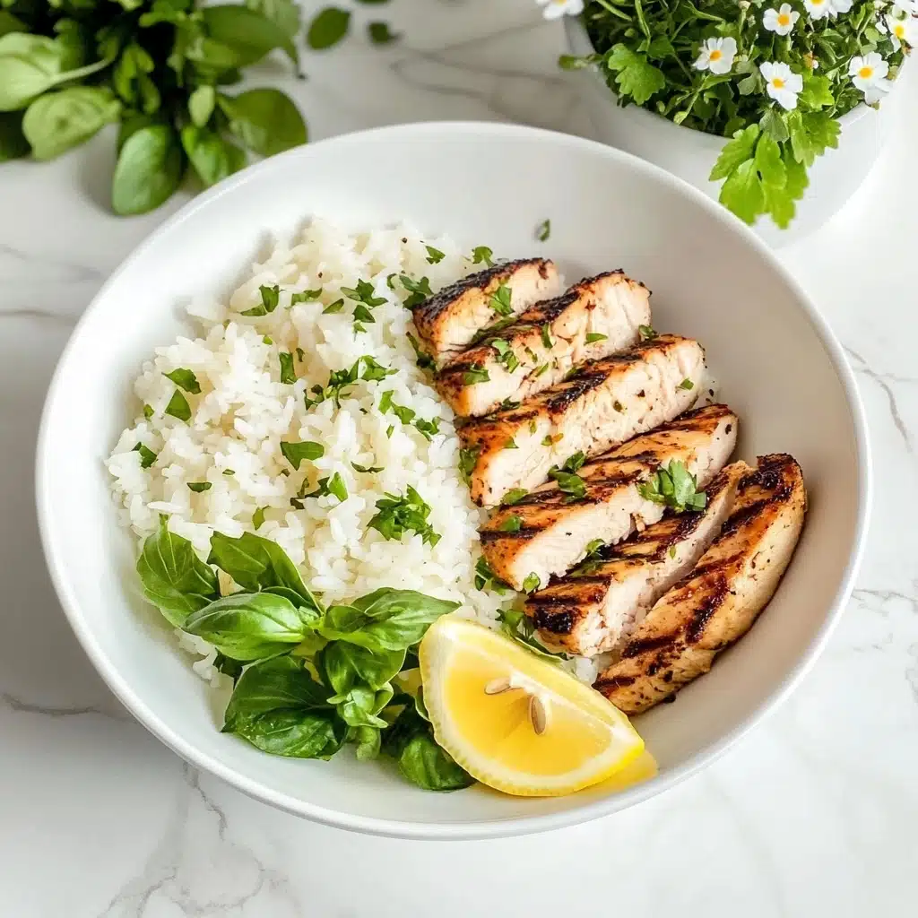 Lemon Feta Basil Rice Recipe - Recipe Image