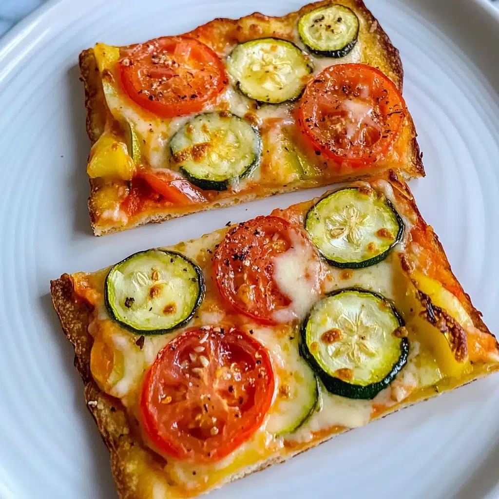 Veggie Air Fryer Pizza Recipe - Recipe Image