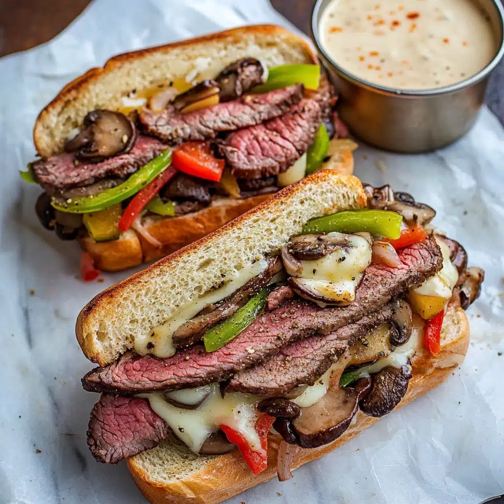 Grilled Cheesesteak Sandwich Recipe - Recipe Image