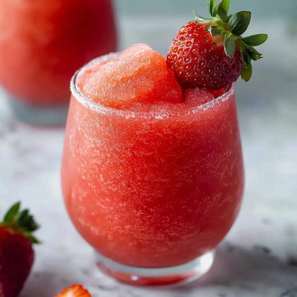 Watermelon Strawberry Wine Slushies Recipe - Recipe Image