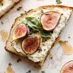 Ricotta Toast with Figs and Honey Recipe