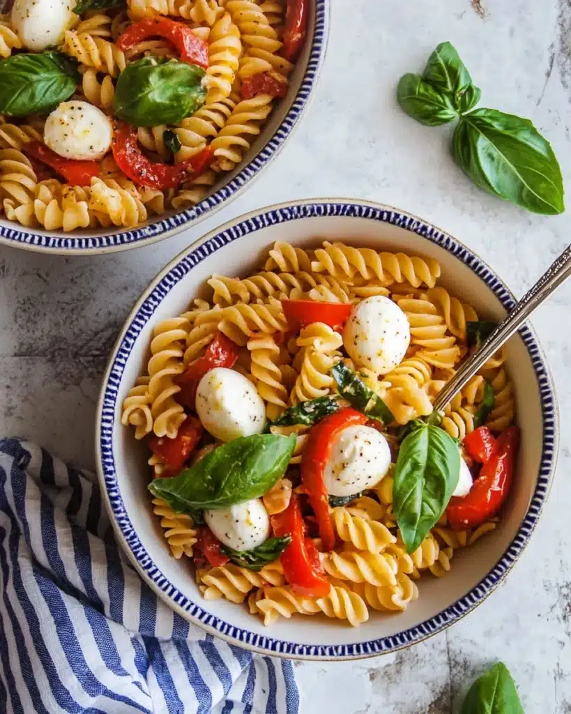 Roasted Red Pepper Pasta Salad Recipe