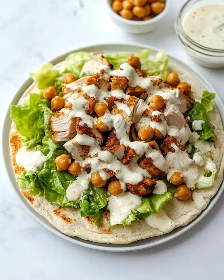 Chicken Caesar Flatbread Recipe