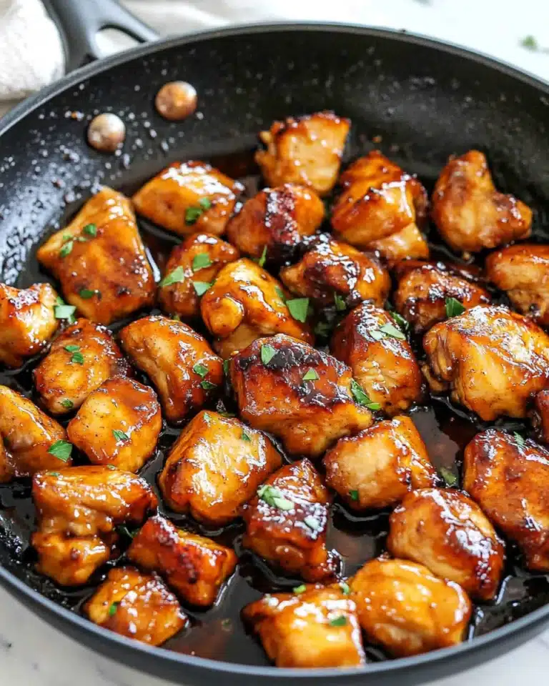 Honey Garlic Chicken Bites Recipe