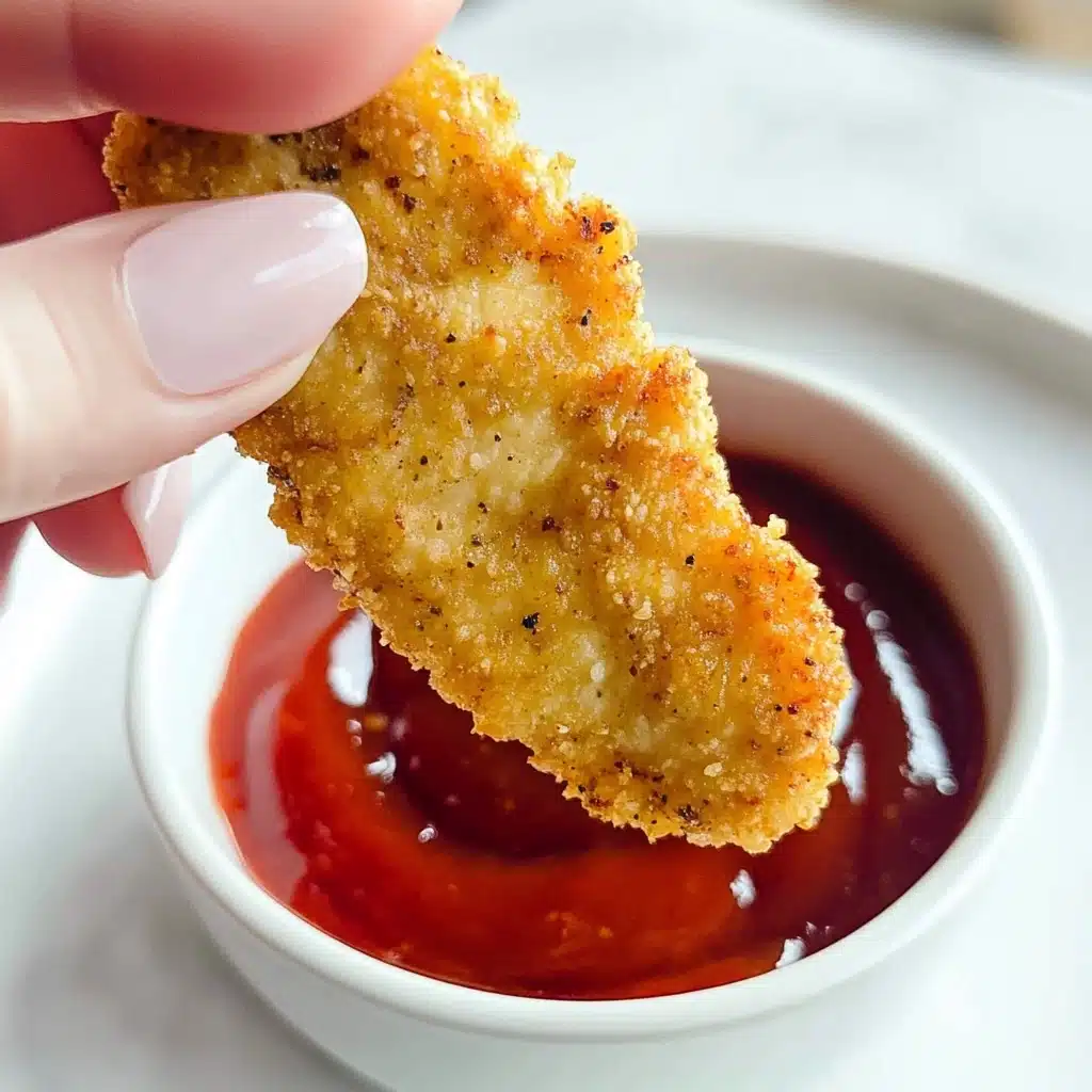 Three-Ingredient Crispy Oven Fried Chicken Tenders Recipe - Recipe Image
