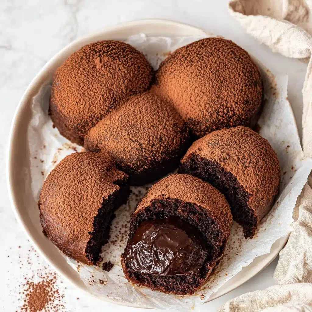 Chocolate Mochi with Chocolate Ganache Recipe - Recipe Image