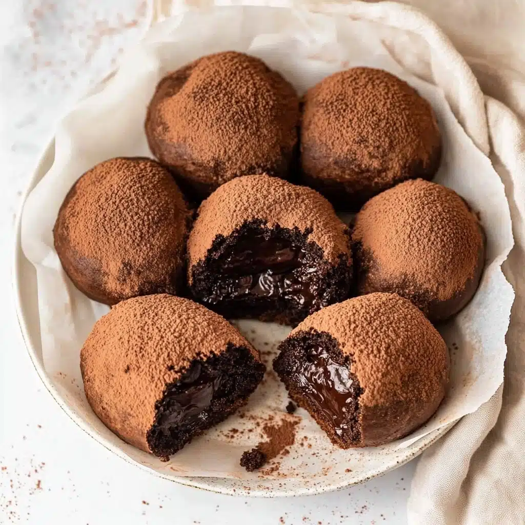 Chocolate Mochi with Chocolate Ganache Recipe - Recipe Image