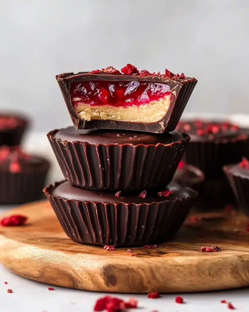 Peanut Butter & Jam Chocolate Cups Recipe