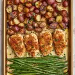 Parmesan Crusted Chicken Sheet Pan Dinner Recipe