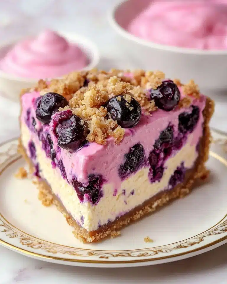 Blueberry Crumble Cheesecake Recipe