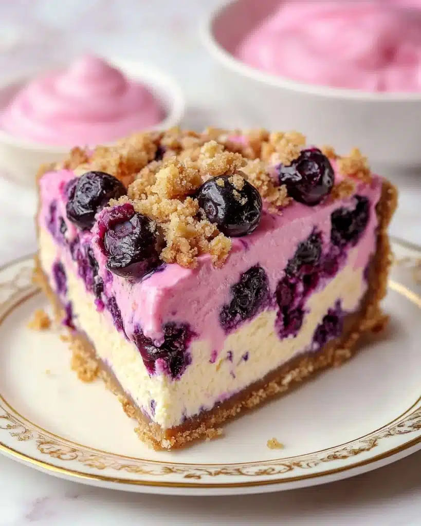 Blueberry Crumble Cheesecake Recipe