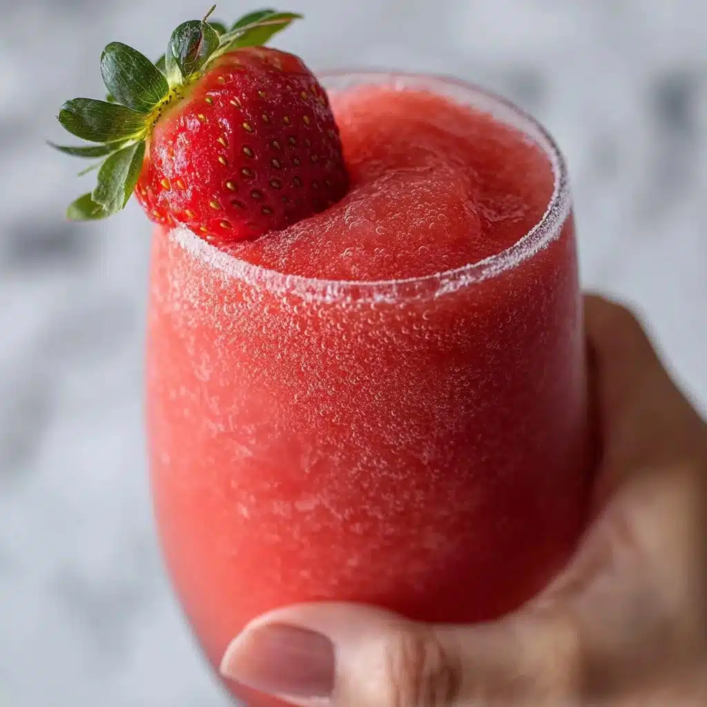 Watermelon Strawberry Wine Slushies Recipe - Recipe Image