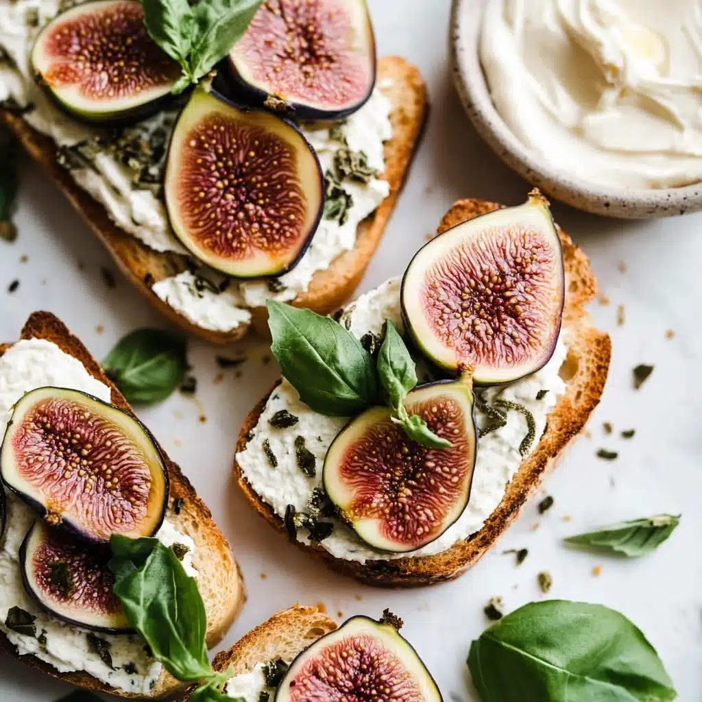 Ricotta Toast with Figs and Honey Recipe - Recipe Image