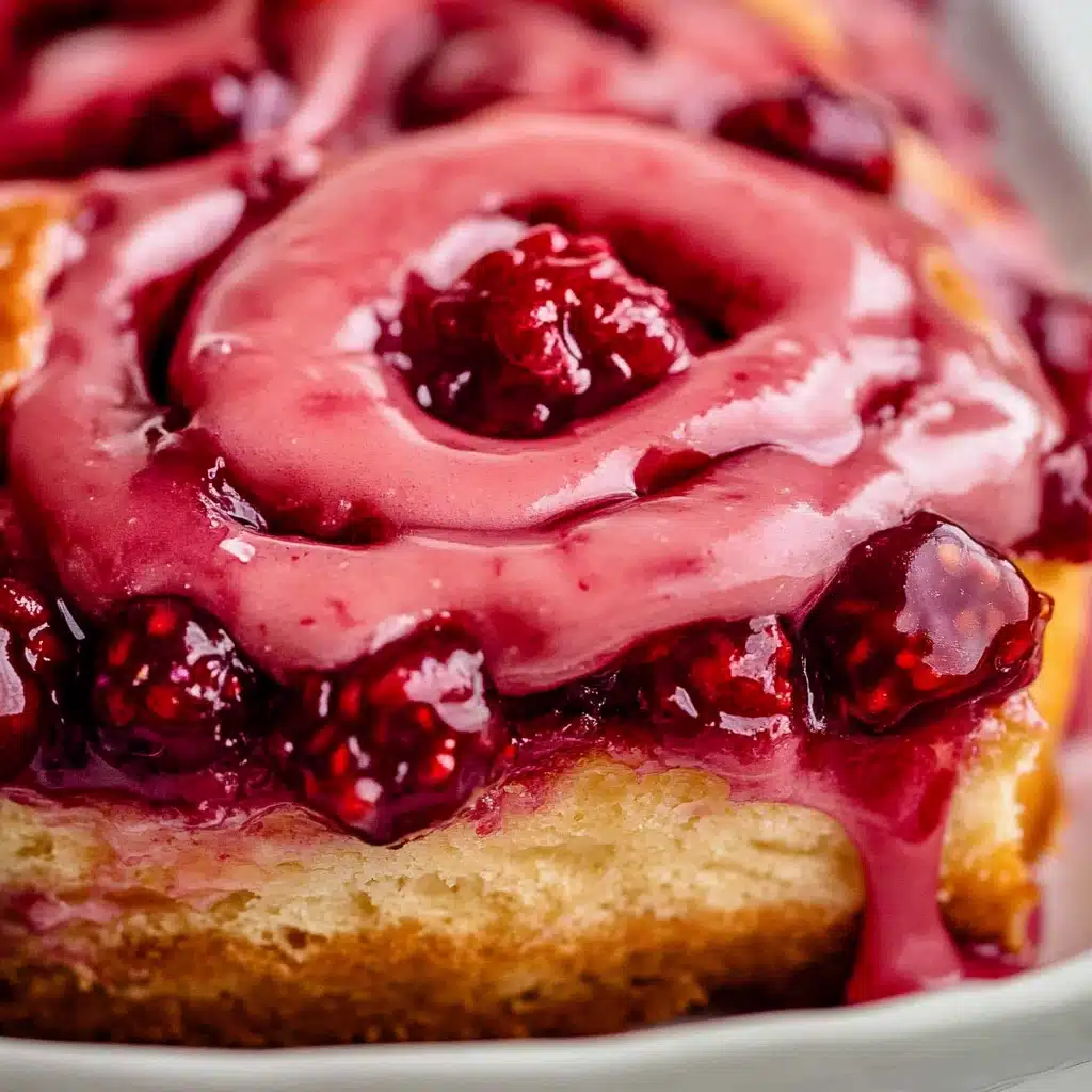 Raspberry Rolls Easy and Gooey Recipe - Recipe Image