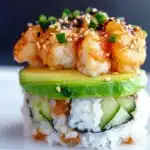 Spicy Shrimp Sushi Stacks Recipe