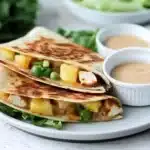 Grilled BBQ Chicken and Pineapple Quesadillas Recipe