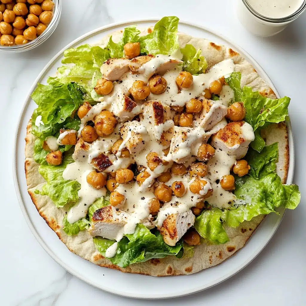Chicken Caesar Flatbread Recipe - Recipe Image