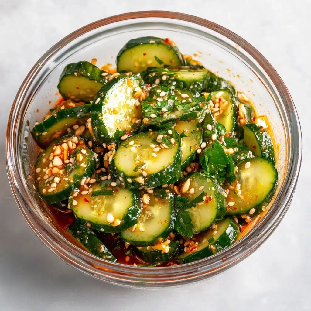 Spicy Asian Cucumber Salad Recipe - Recipe Image