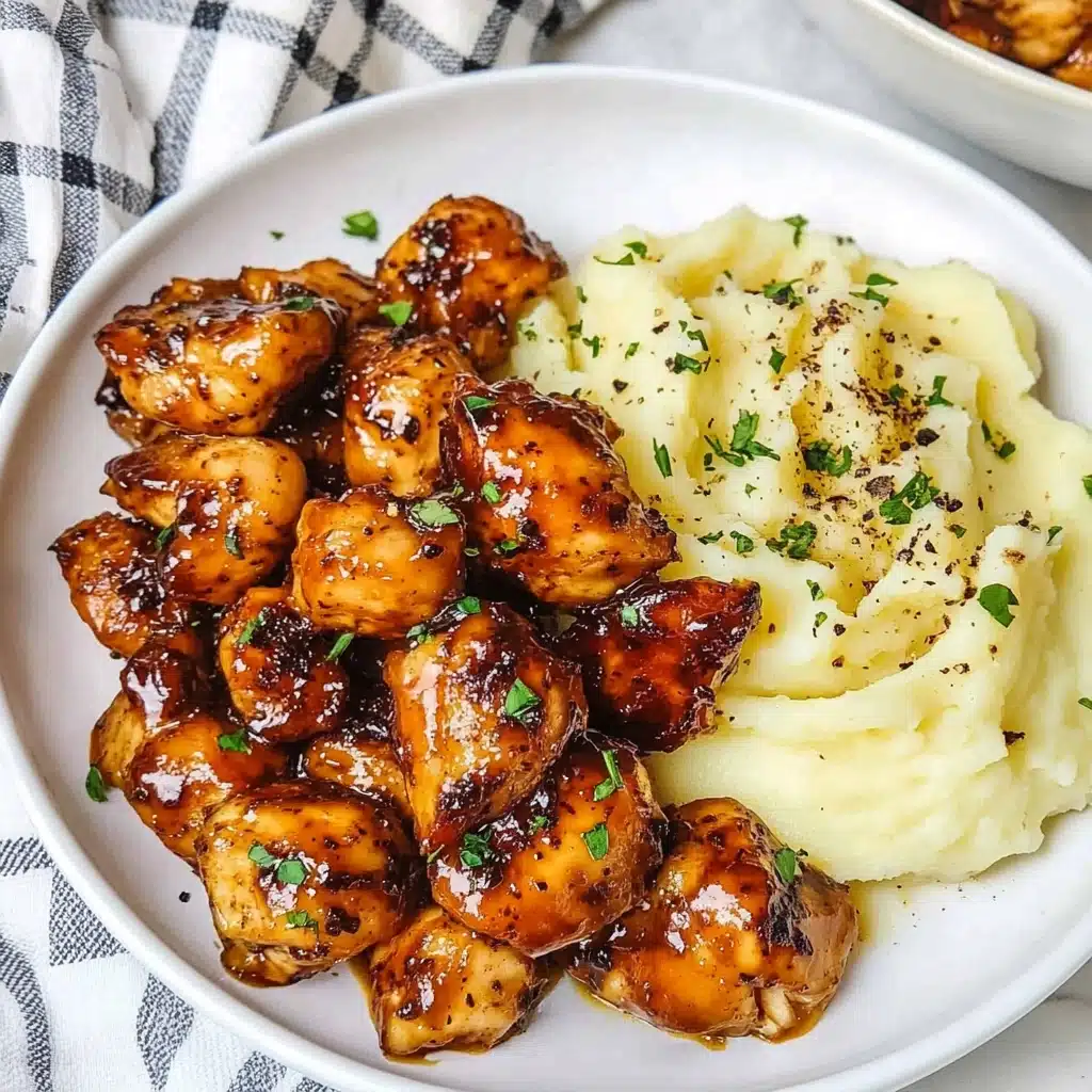 Honey Garlic Chicken Bites Recipe - Recipe Image