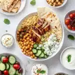 Greek Chicken Bowls with Toasted Pearl Couscous Recipe