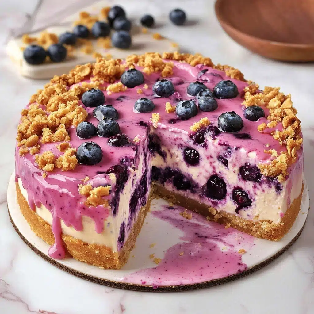 Blueberry Crumble Cheesecake Recipe - Recipe Image