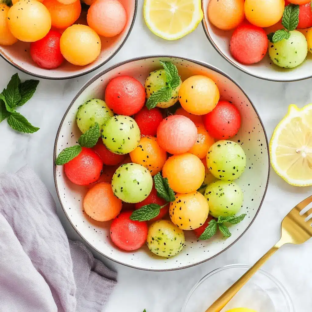 Melon Salad with Lemon Ginger Dressing Recipe - Recipe Image