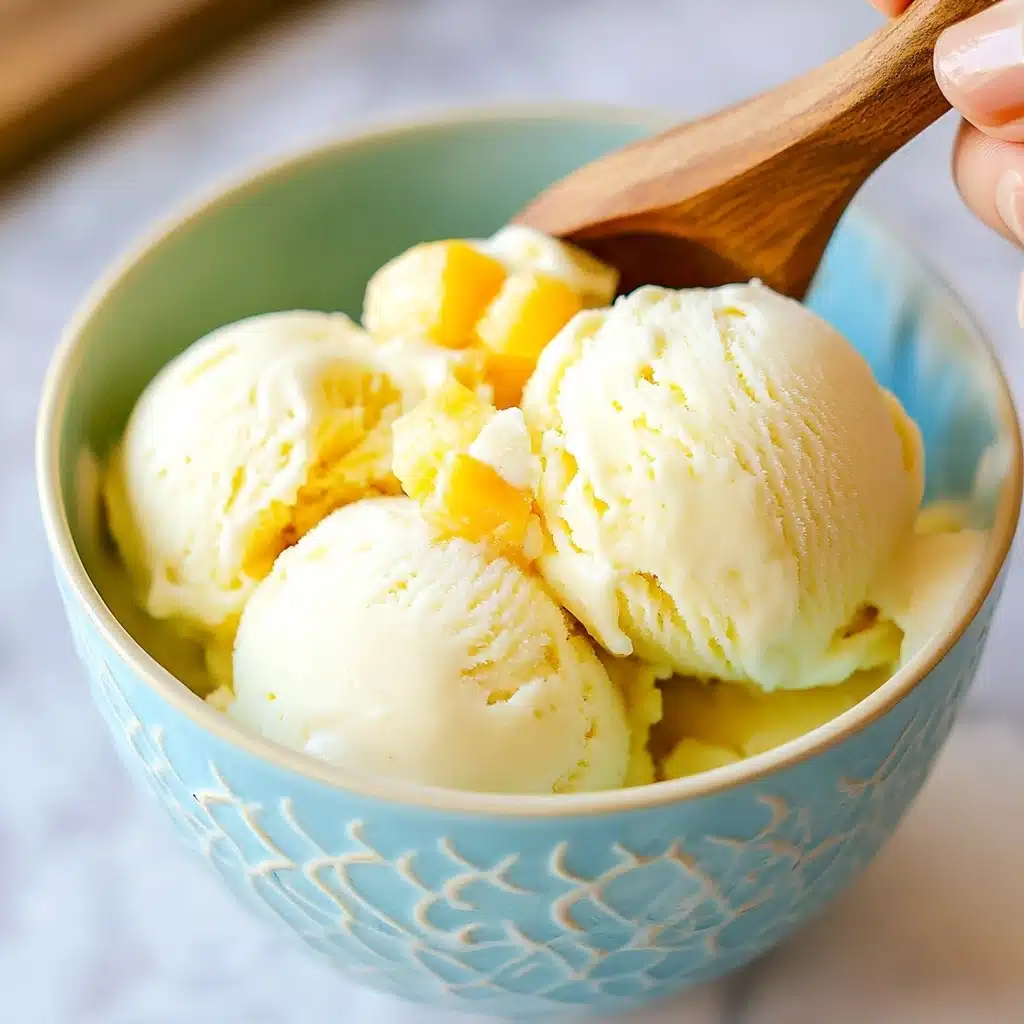 2 Ingredient Pineapple Coconut Sorbet Recipe - Recipe Image