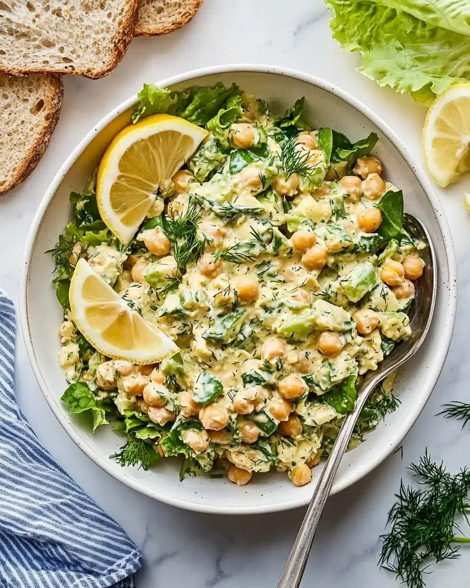 Creamy Chickpea Salad Recipe