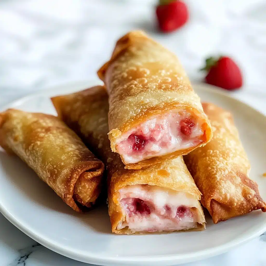 Strawberry Cheesecake Egg Rolls Recipe - Recipe Image