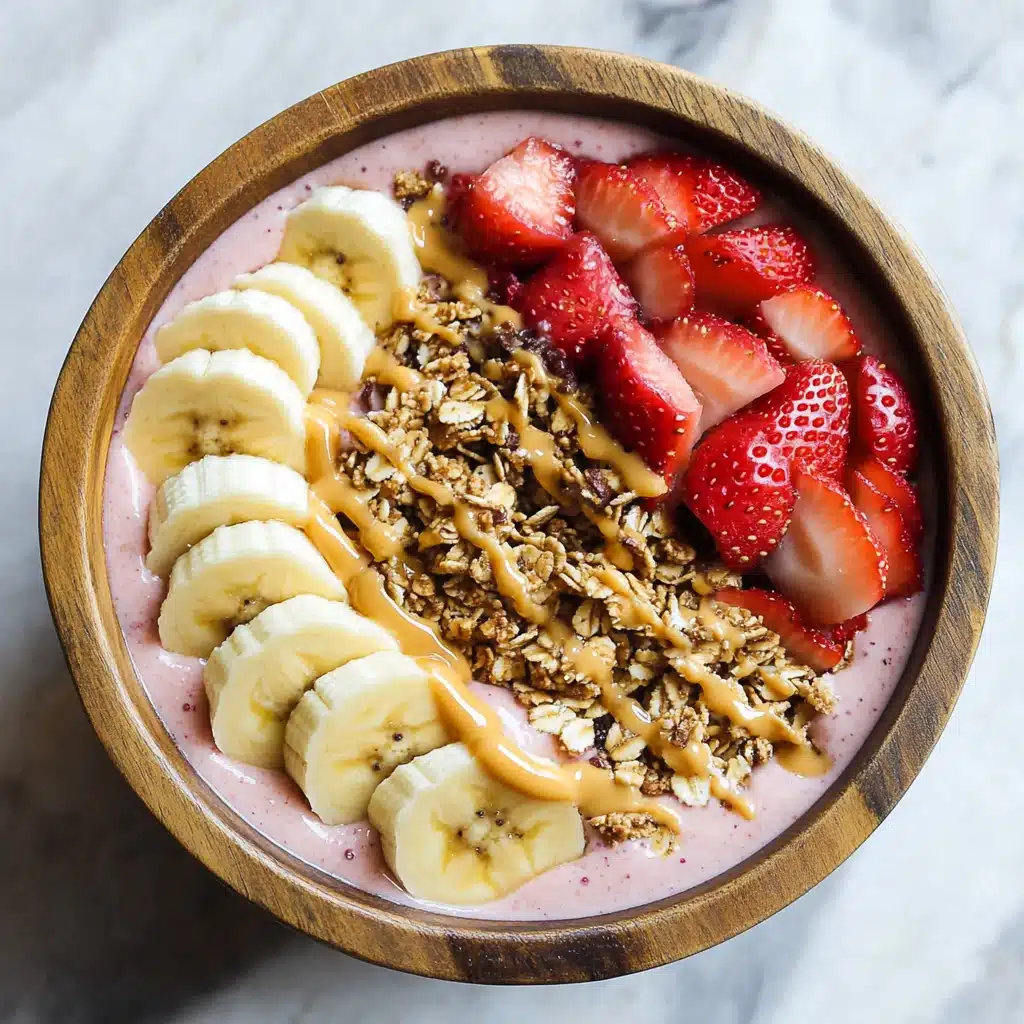 Easy Strawberry Banana Smoothie Bowl Recipe - Recipe Image